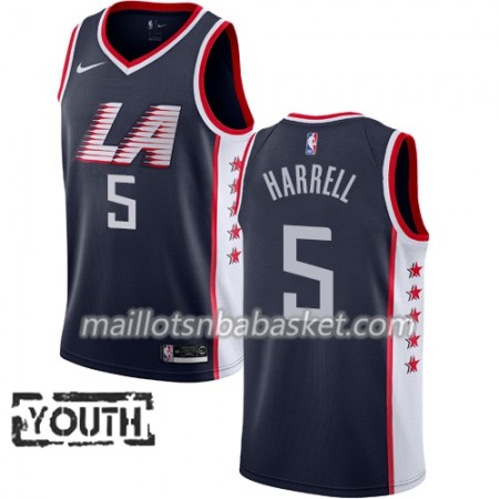Maillot Enfant Los Angeles Clippers Montrezl Harrell 5 2018-19 Nike City Edition Navy Swingman
